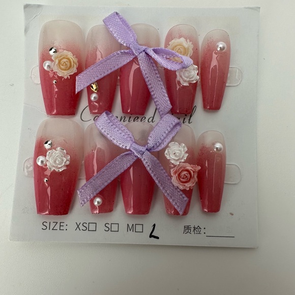 Handmade press on nails bundle of four sets size large - Picture 2 of 13